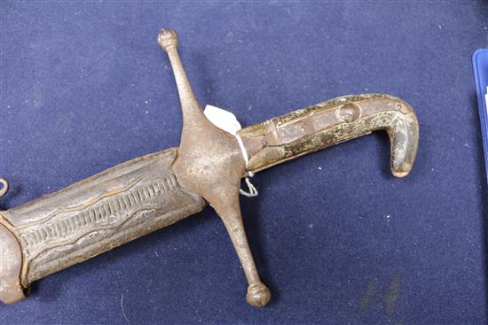 A Scimitar, a 1796 pattern sabre, bayonets, etc